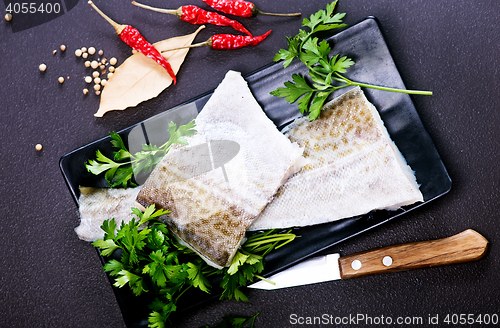 Image of raw fish fillet