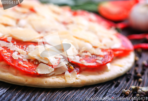 Image of ingredients for pizza