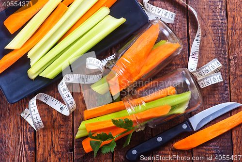 Image of celery with carrot