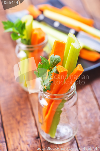 Image of celery with carrot