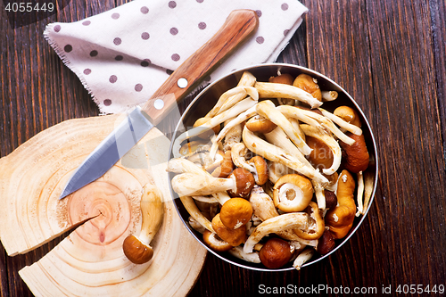 Image of raw mushrooms