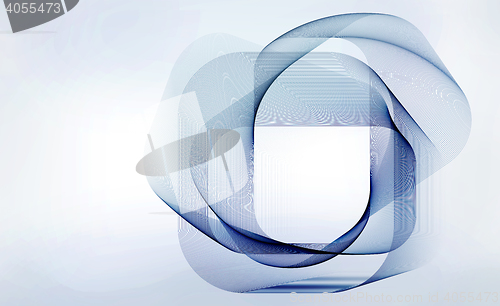Image of light blue and blue motion lines on light gray background