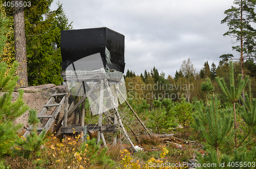 Image of Weathered hunting tower