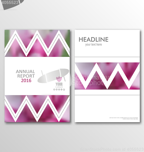 Image of Business Brochures, Blur Backgrounds. Layout Can Be Used for Design for Poster, Magazine, Flyer