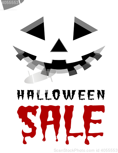 Image of Halloween sale vector background