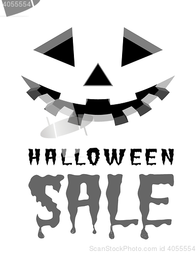 Image of Halloween sale vector background