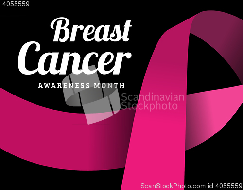 Image of Breast cancer awareness vector symbol