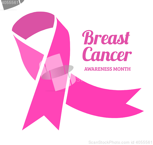 Image of Breast cancer awareness vector symbol