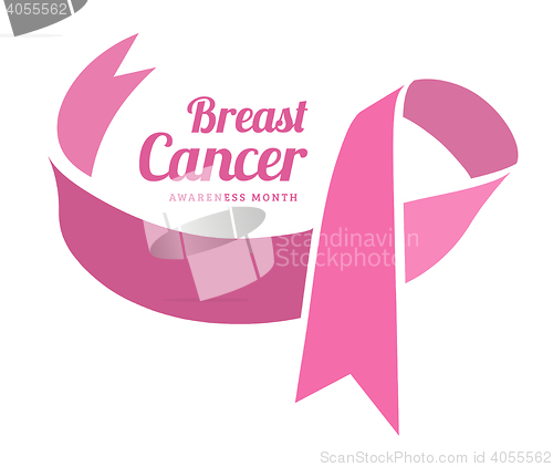 Image of Breast cancer awareness vector symbol