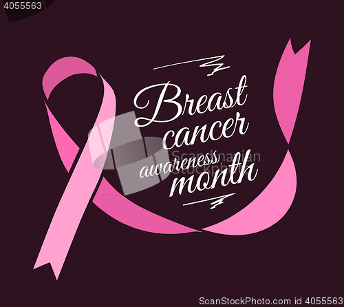 Image of Breast cancer awareness vector symbol
