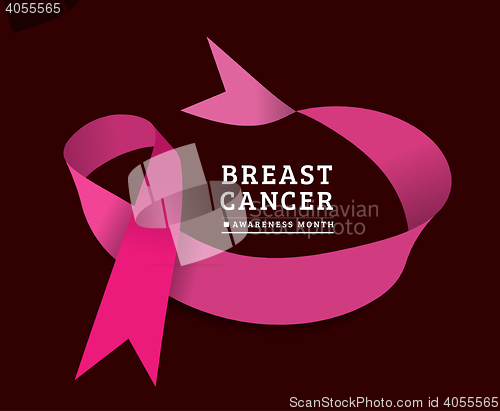 Image of Breast cancer awareness vector symbol
