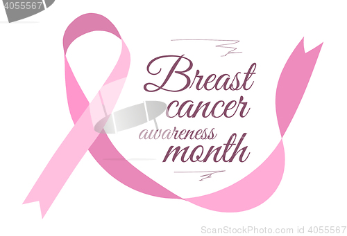 Image of Breast cancer awareness vector symbol