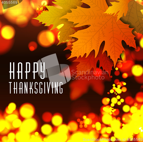 Image of Happy thanksgiving vector background