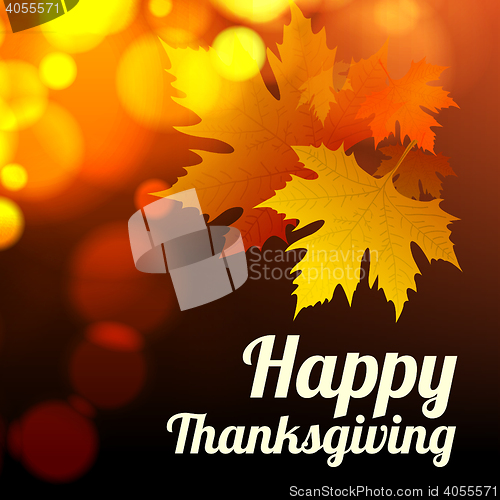 Image of Happy thanksgiving vector background