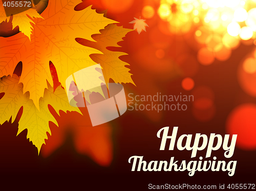 Image of Happy thanksgiving vector background