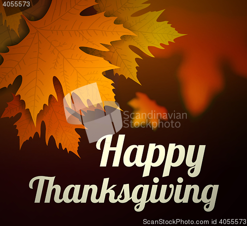 Image of Happy thanksgiving vector background