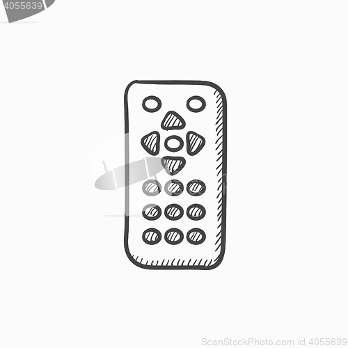 Image of Remote control sketch icon.