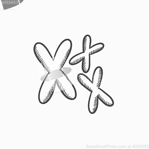 Image of Chromosomes sketch icon.