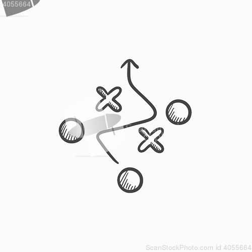 Image of Tactical plan sketch icon.