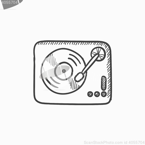 Image of Turntable sketch icon.