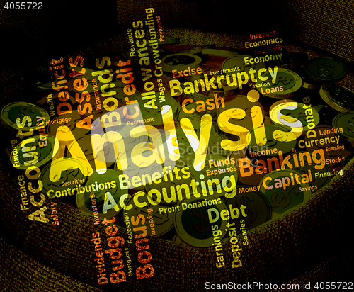 Image of Analysis Word Shows Data Analytics And Analyse