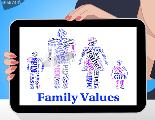 Image of Family Values Shows Blood Relation And Ethics