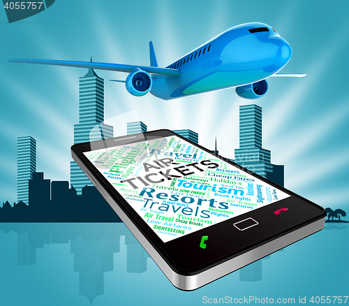 Image of Air Tickets Represents Purchases Buy And Commerce