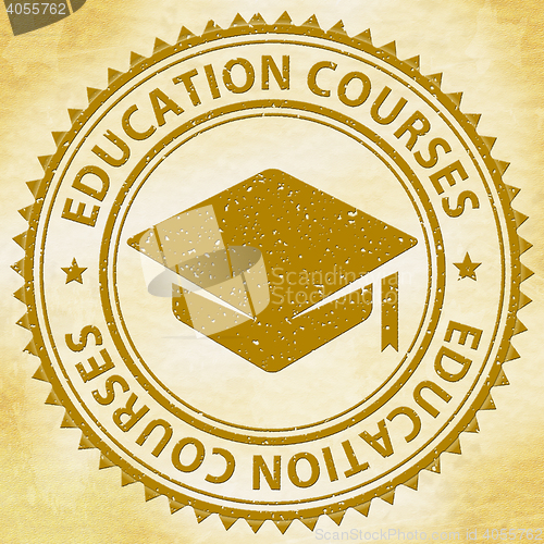 Image of Education Courses Represents Stamps Educating And Educated