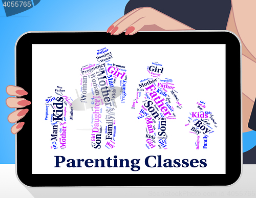 Image of Parenting Classes Means Mother And Baby And Child