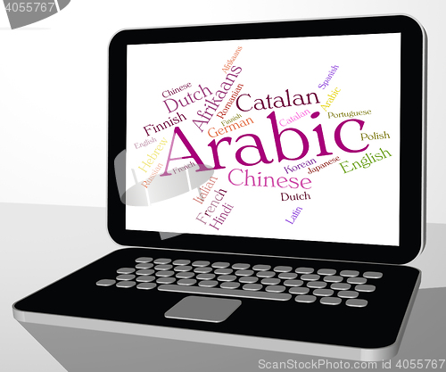 Image of Arabic Language Shows Text Words And Translate