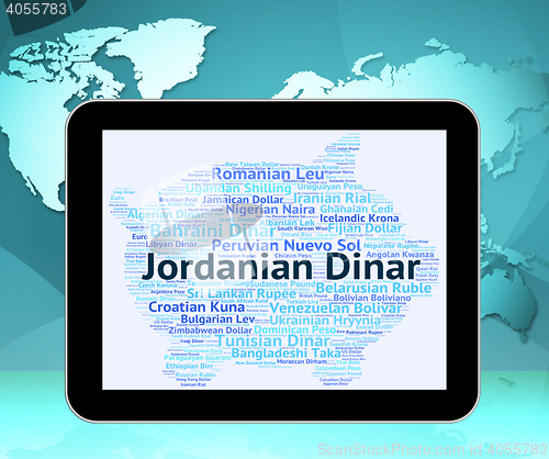 Image of Jordanian Dinar Indicates Currency Exchange And Coin