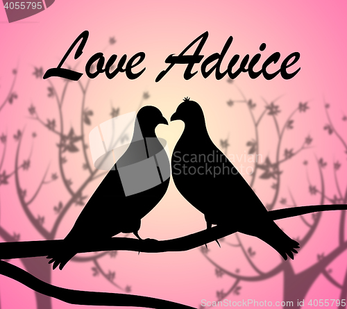 Image of Love Advice Means Information Heart And Loved