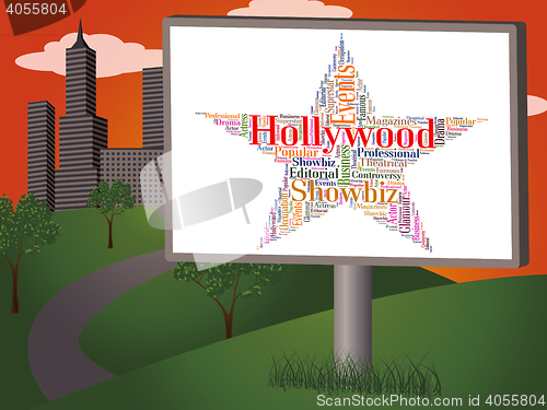 Image of Hollywood Star Means Los Angeles And California