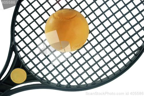 Image of Tennis racket in detail