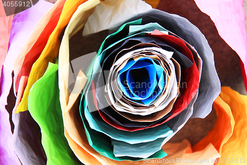 Image of color paper roll background
