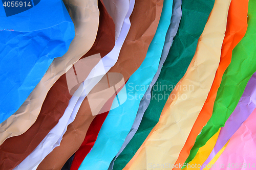 Image of color papers stack