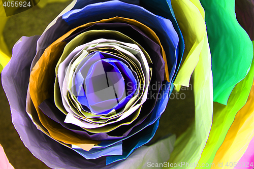 Image of color paper roll background