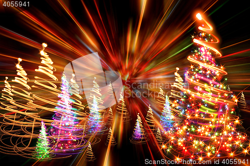 Image of xmas background with christmas tree