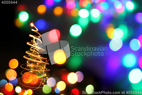 Image of abstract christmas tree