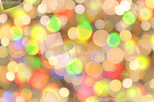 Image of abstract color christmas lights