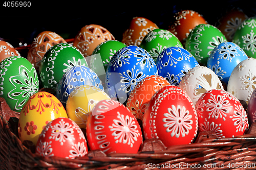 Image of easter eggs background