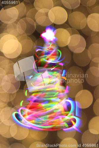 Image of abstract christmas tree
