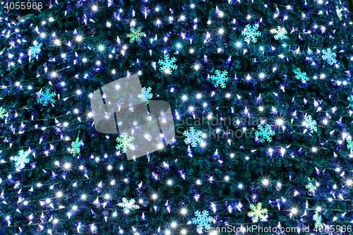 Image of abstract color christmas lights