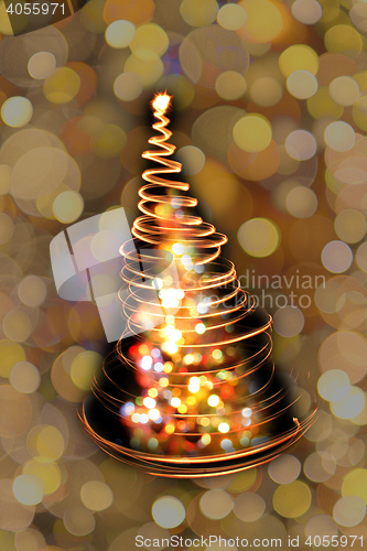 Image of abstract christmas tree