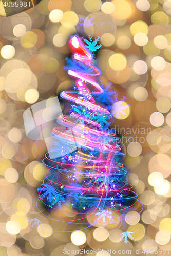 Image of abstract christmas tree
