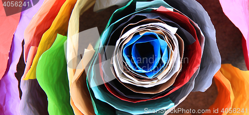 Image of color paper roll background