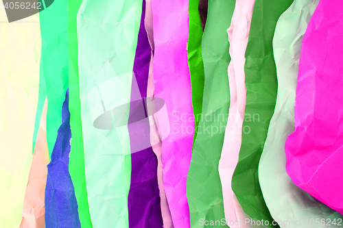 Image of color papers stack