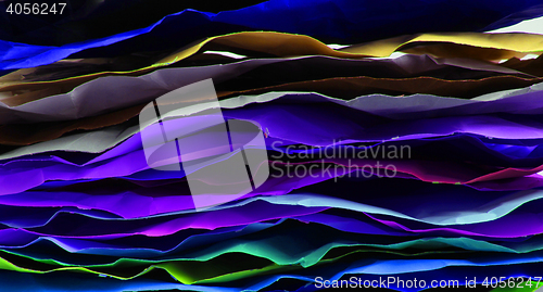 Image of color papers stack