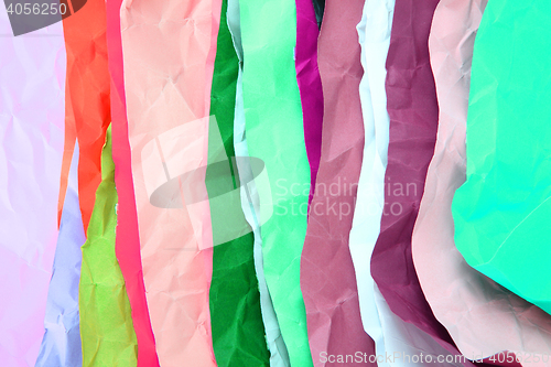 Image of color papers stack