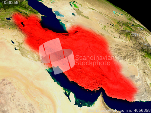 Image of Iran from space